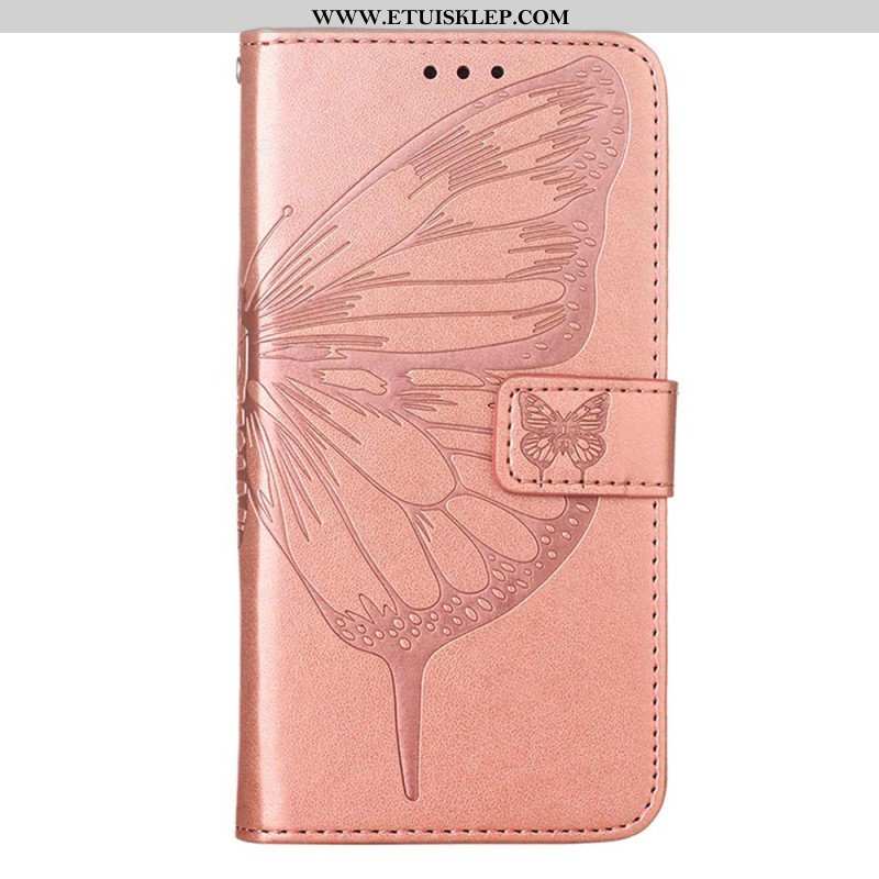 Etui Folio do OnePlus Nord CE 3 Lite 5G Motyl Ze Smyczą